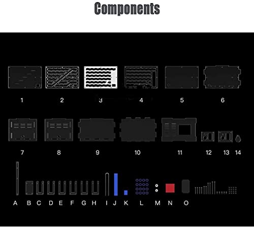 TYSJL Mierenboerderij, miernestformicarium om live mierenhabitat te observeren, transparante acryl mierbehuizing nestdoos, mieren huis voor het voeden van mieren (Color : -, Size : -) - Afbeelding 6