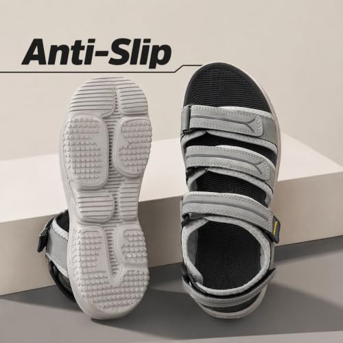 Image of FUEL Keta Lightweight Comfortable for Walking, Travel & Outdoor Activities | Adjustable Strap | Anti-Slip Sole Men's Sports Sandals