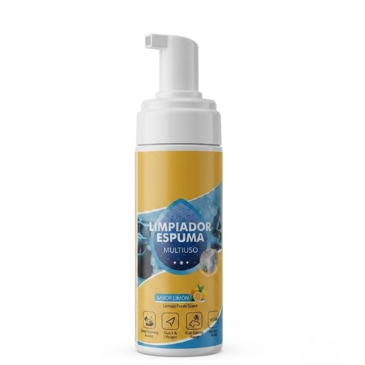 Multi-Purpose Foam Cleaner Spray with Lemon Fresh Fragrance | Fast-Acting Deep Cleaning Foam for Kitchen, Bathroom, Tiles, Glass, Sink, Stove, Appliances & Household Surfaces-image-35