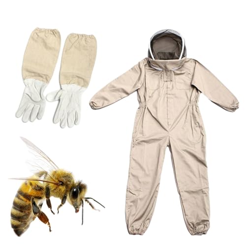Tuta Apicoltura Professionale L/XL/2XL con Guanti e Velo