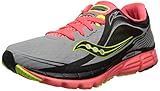 Saucony Women's Kinvara 5 Viziglo Running Shoe,Silver/Vizi Coral/Citron,10.5 M US