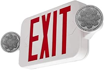 LFI Lights Swinging LED Exit Sign With Vandal-Proof Hinged Design Battery Backup D 653324 - View #2