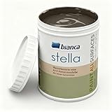 Bianca Stella Vernice per mobili premium senza carteggiatura per cucina e bagno, Marrone terra, Lucido, 1000ml, a base acquosa, vernice acrilica per tutte le superfici, legno, piastrelle, metallo