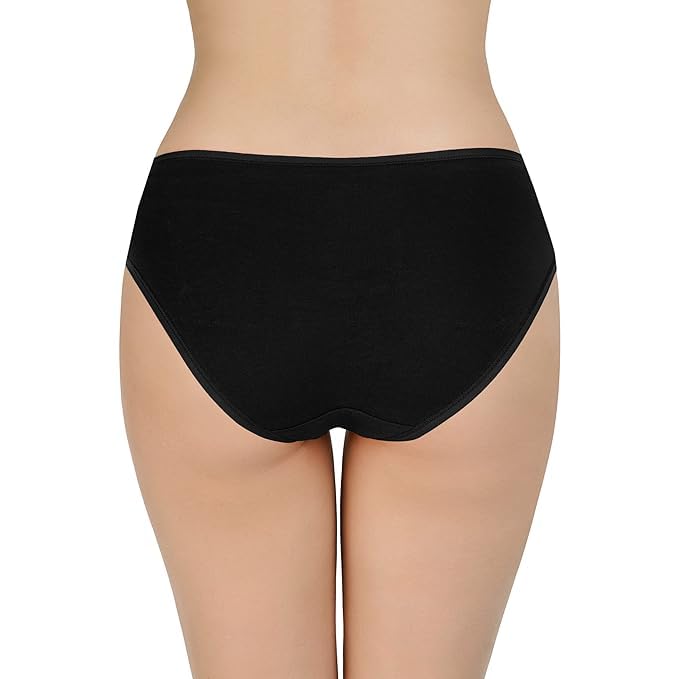 Image of LOURYN KOULYN Solid Low Rise Cotton Bikini Panty Pack(Pack of 3)