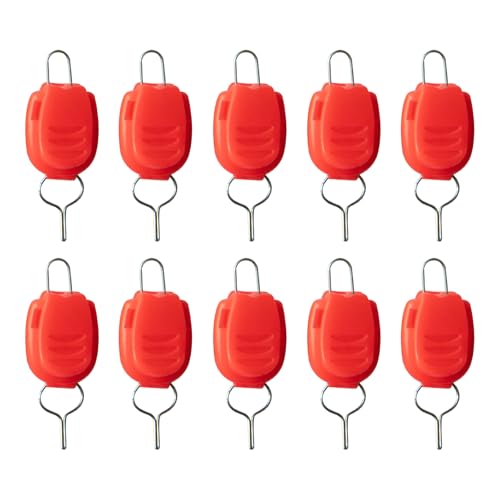 10Pcs Baitcasting Reels Fishing Line Holder Portable Holder Stoppers Keeper Clip Easy to Use Portable Fishing Line Stoppers