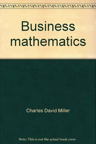 Business mathematics: A programmed approach 0673153479 Book Cover