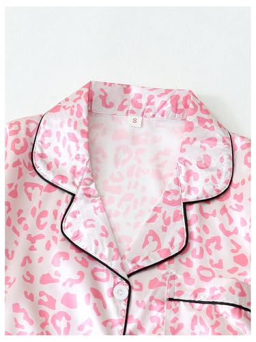 Image of Verdusa Pajamas For Women Set 2 Piece Summer Pajama Sets Cute Pjs Lounge Matching Button Shirt with Shorts