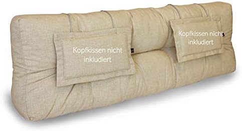 LILENO HOME Zestaw poduszek na palety antracytowe i zielone, dekoracyjne poduszki na palety 22 x 35 cm, poduszki na meble z palet, do użytku na zewnątrz, jako poduszka do siedzenia na meble z palet