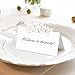 Tischkarten 100 stück Perlweiss Schmetterling Platzkarten für Hochzeiten Trauerfeiern Meetings Präsentationen 12 * 9cm