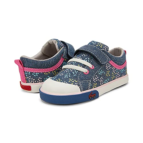 See Kai Run - Kristin Sneakers For Kids, Chambray/Sprinkles, Toddler 7 #TOP6