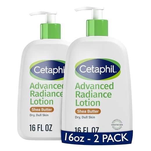 Cetaphil Advanced Radiance Body Lotion, Dry, Sensitive Skin, 16oz, 2ct