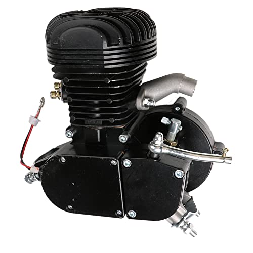 ExGizmo 100cc Bicycle Engine 2-Stroke Gas Motorized Motor Bike Modified Petrol Gas Motor Engine Gasoline Bike Conversion DIY Bicycle Gas Motor (Black)