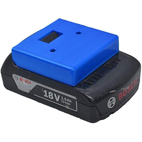 Barnyard Intelligence Games Bosch 18V Battery Holder - Wall Mount and Protective Cover (4-Pack Blue) Cover