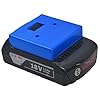 Bosch 18V Battery Holder - Wall Mount and Protective Cover 4-Pack Blue