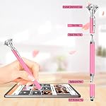Stylus Pen, Big Diamond Multi-Tips Stylus Pens for Touch Screens Capacitive Stylus Universal Stylist Pen for for iPad iPhone and All Other Tablets & Cell Phones, Pink