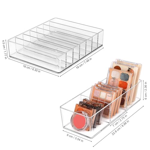 Image of JessLab Makeup Organizer (3 Slot) Bundle with Palette Makeup Organizer (7 Slot)