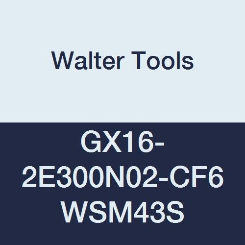 GX16-2E300N02-CF6 WSM43S Carbide Tiger-Tec Grooving Indexable Turning Insert, 0.008" Corner Radius (Pack of 10)