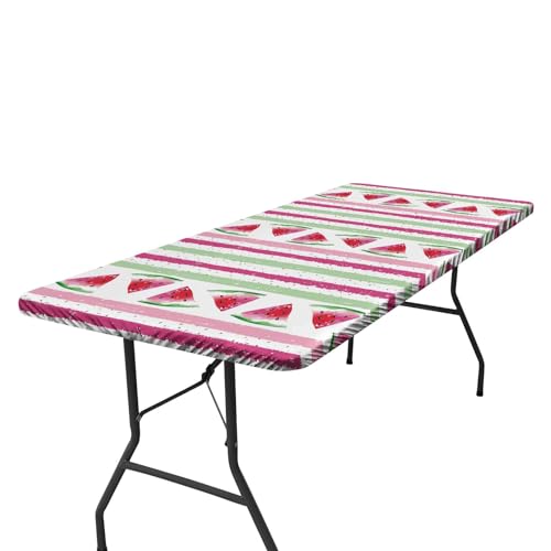 Mesa de picnic impermeable | Mantel ajustable a prueba de viento | Mantel con respaldo de franela, 72 x 30 pulgadas, para fiestas de carnaval