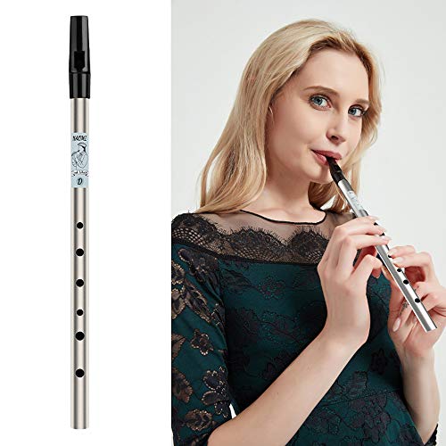 Loijon 6 Holes Tin Whistle Tradicional Irlandês Penny Whistle Material Musical Instrumento Musical p
