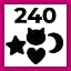 Moon, Star, Cat, Heart