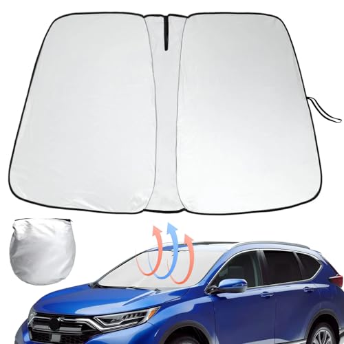 Parasol Coche Delantero para Honda Civic VIII/8 Hatchback 5D | 2006-2011, Sol Sombra Protector Solar Cubierta de Parabrisas Plegable Sombrilla Resistir a Los Rayos UV