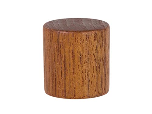 Image of B&P Lamp Drum Style Hardwood Finial, Oil Rubbed Finish, 1-1 /4 Inch Height, 1-1 /4 Inch Diameter