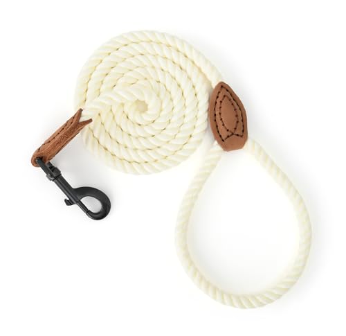 Mile High Life Dog Leash, Braided Cotton Rope Leashes with