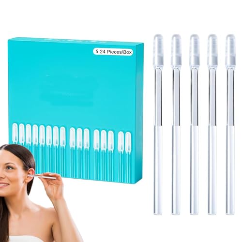 Sticky Ear Cleaning Stick, Upgraded Gentle Ear Cleaning Sticky Stick, Ear Wax Remover Sticks with Dust-Proof Storage Case, Safe & Gentle Earwax Removal for Adults & Kids (Small)