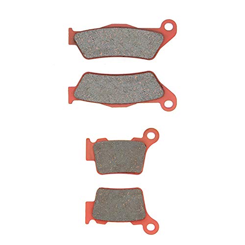 MEXITAL Pastillas de freno Delanteras + Traseras para EXC 125 300 450 500 (4T/2T) Six Days (11-18) EXC 400 Racing EXC 525 (04-07) EXC 125 200 (04-18) EXCF 250/XC 250 XC 300 2T (06-18) SXF450 (03-16) Cover