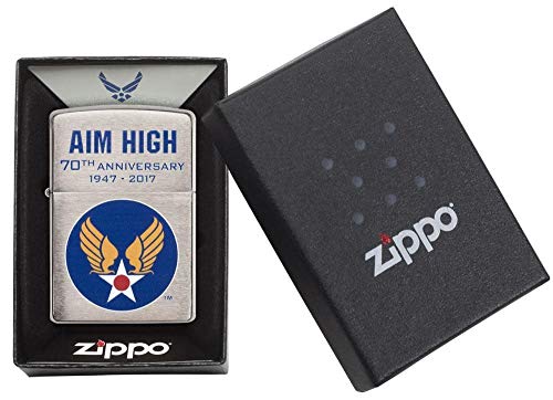 Zippo Hap Arnold Wings Encendedor De Bolsillo Cromado miniatura 5