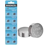 Bvgokcell 10-Pack 394 SR936SW Watch Battery 1.55V 394 380 LR936 AG9 High Capacity Long Lasting Power Button Cell Batteries