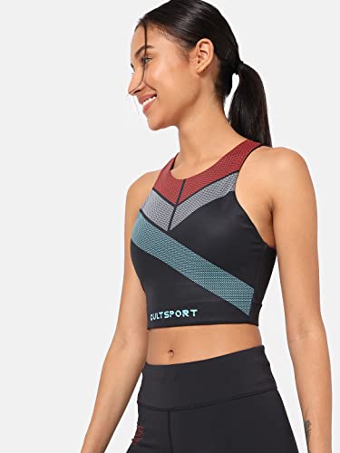 Image of CULTSPORT Women's Polyester Lightly Padded Wire Free Sports Bra