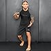 Elite Sports New Item Standard Short Sleeve Compression, Mma, Bjj, No-Gi, Cross Training Rash Guard, Large, Gray