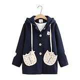 Ocasiones: bonito abrigo para niñas, estilo casual, perfecto para su uso diario, descansar en casa, al aire libre, vacaciones, fiesta, club, vacaciones, etc. Cómodo y favorecedor en todos los tipos de cuerpo.
