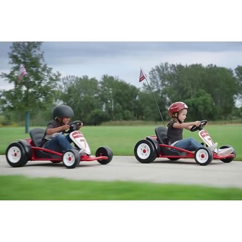 Image of Radio Flyer Kids Go Kart, Ultimate Outdoor Racing Cart for Ages 3 to 8 Years Old, Red
