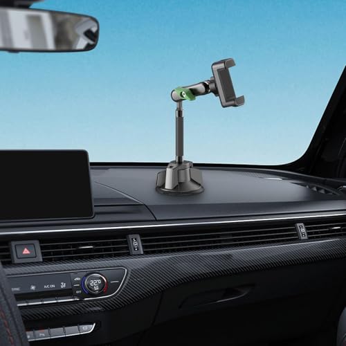 Support de navigation de véhicule avec bras flexible réglable et rotation 360°
