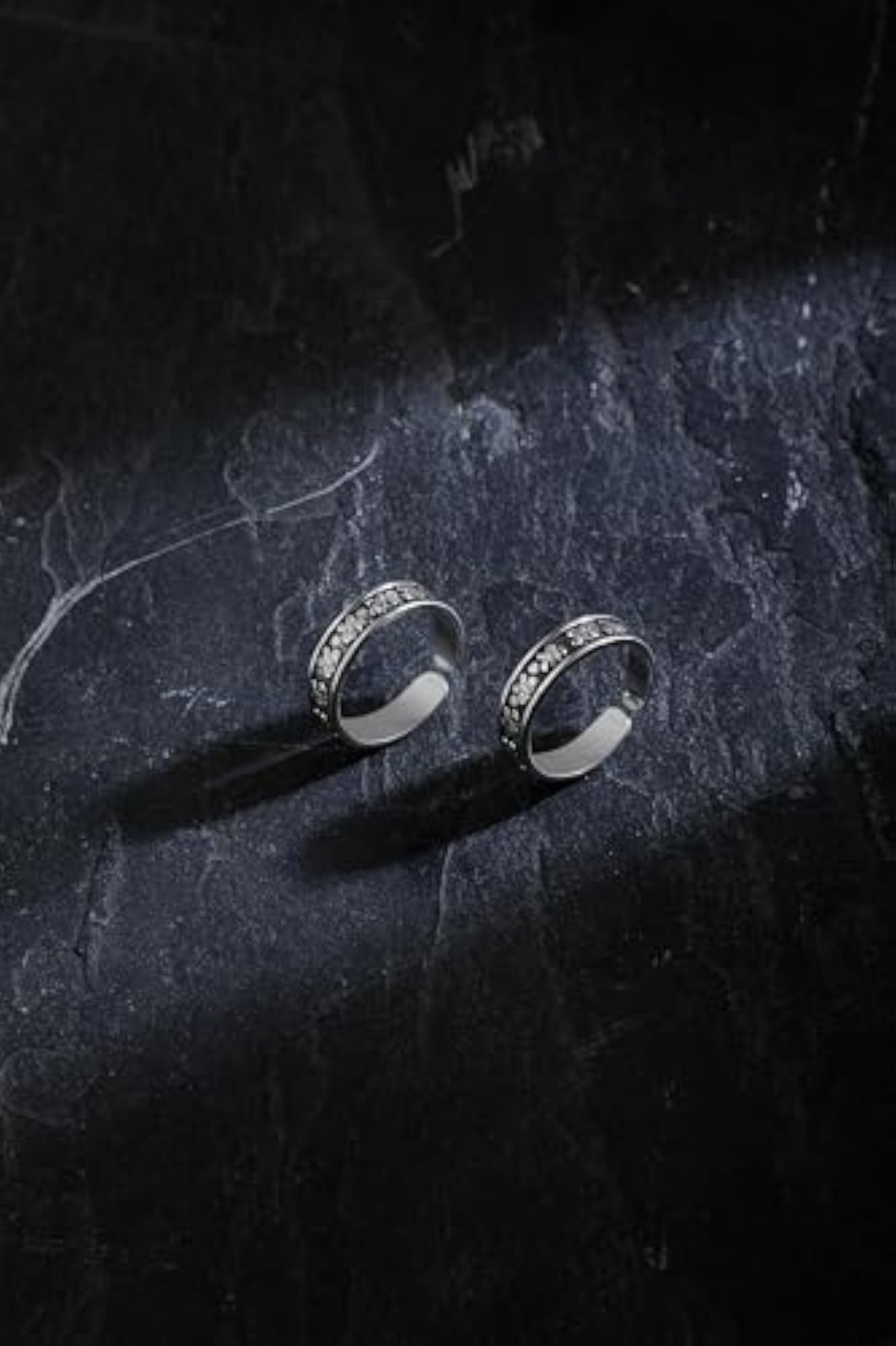 Women's 925 Oxidized Silver Glossy Finished Thumb Toe Ring