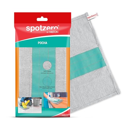 Spotzero By Milton Cloth Pocha (Aqua Green, Grey)
