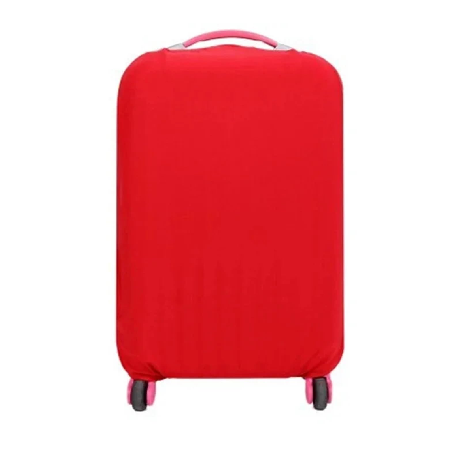 2 Stück Stoff-Kofferschutz, Gepäck-Staubschutzhülle, geeignet for 18-32-Zoll-Koffer, Reiseveranstalter(Red,M(22-24inch))