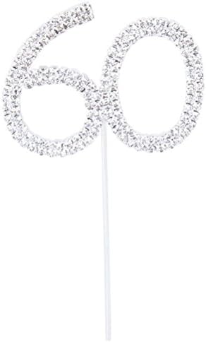 LEORX Cake Topper for 60th Wedding Anniversary Birthday Party