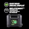 Slime 40047 Tire Inflator, Portable Car Air Compressor, Rugged, Inflate Right automatic shut off, with Digital 99 psi Display, Long Hose and LED Light, 12V, 4 min inflation