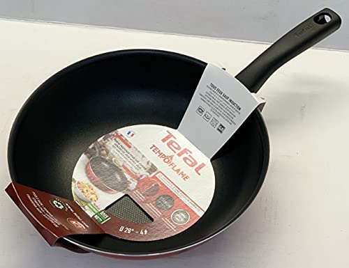 Tefal Tempo Flame 28cm Wokpan, Red - Image 3