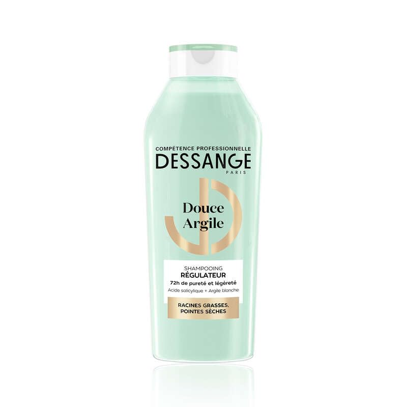 DESSANGE - Shampoo Regolatore Dolce Argilla - Formula Arricchita Con Acido salicilico e Argilla Bianca - Purifica Le Radici & Ammorbidisce Le Punte - Radici Grasse & Punte Secche - 280 ml