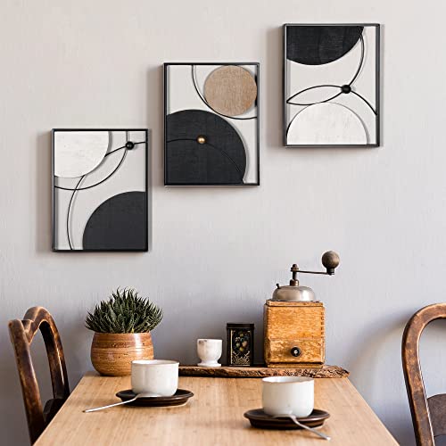Oakrain 3 Pack Metal Wall Art - Abstract Planet & Orbit Lines Minimalist Modern Wall Decor For Living Room, Bedroom, Office, Entryway (11.8 X 15.7 X 0.47 Inches) #TOP4