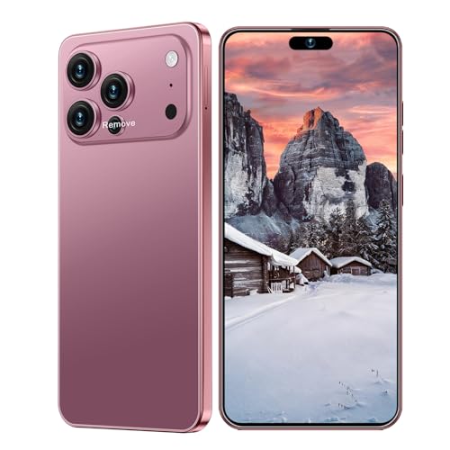 Image of Ecshock 17PM Unlocked Phone | Cell Phone Android 15.0 | 16+512GB Smartphone| 6.99 inch HD Display | Long Battery Life 7000mAh | 68+108MP Zoom Camera| Fingerprint Lock | with Dual SIM (Rose)