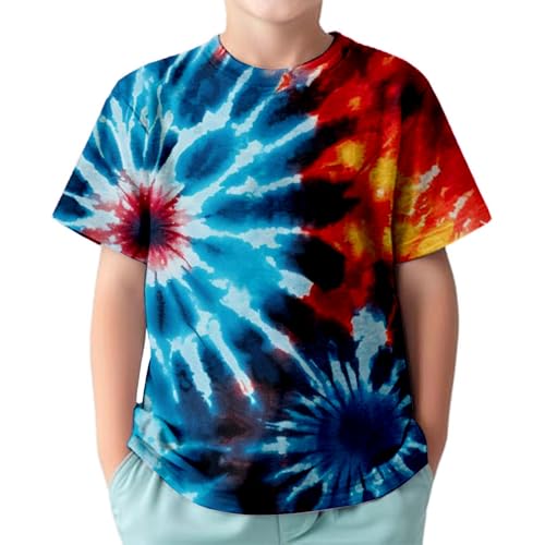 Pantalones de alfombra para niños con flequillo camiseta casual de manga corta para niños, cómoda y cuello redondo, para niños y niñas, top suave para un suéter de niños sudaderas y sudaderas con