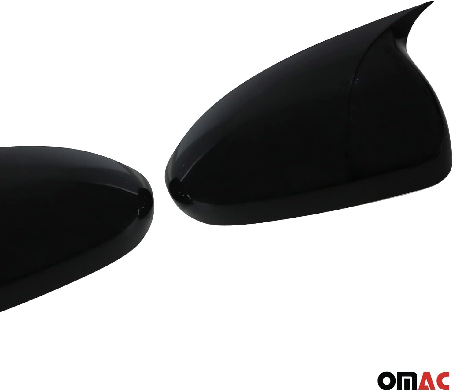 OMAC Side Mirror Cover Caps Fits Chevrolet Cruze Sedan 2012-2015 Piano Black 2Pcs