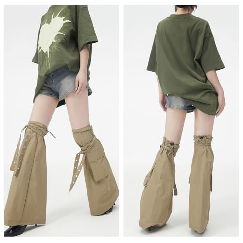 Fundas para botas acampanadas que no se bajan con cordón 3