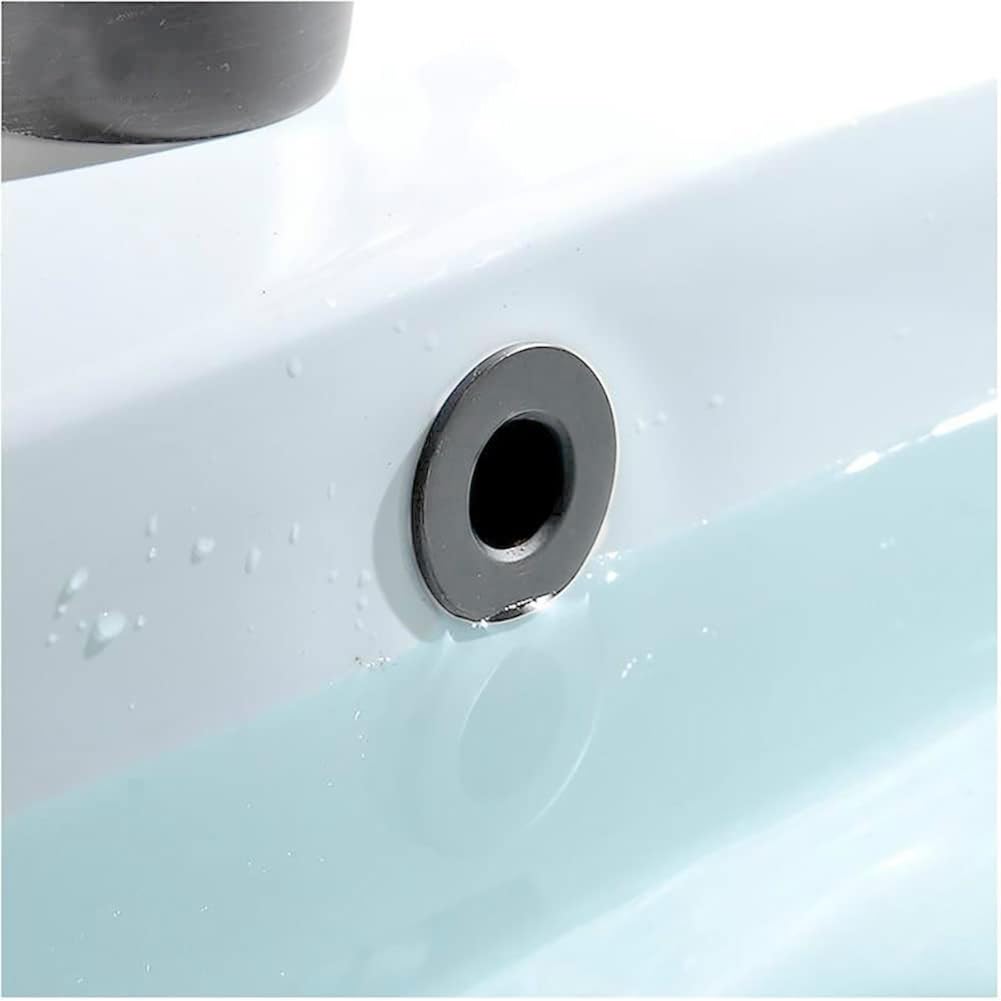 Nes Home Grey Basin Overflow Ring Replacement Overflow Sink Hole Cover Matt