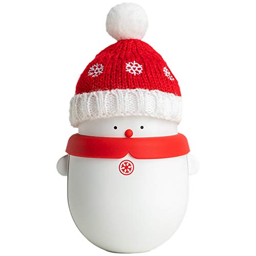 Desikixudy-Weihnachten-Schneemann-HandwaeRmer-Wiederaufladbare-10000MAh-Tragbare-Tasche-HandwaeRmer-Telefon-LadegeraeT-Winter-Geschenk-Rot